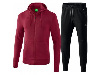 ERIMA CASUAL PREMIUM męski dres bawełniany bordowy