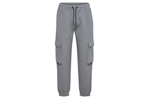 Męskie spodnie bawełniane HUMMEL TECH FLEECE CARGO